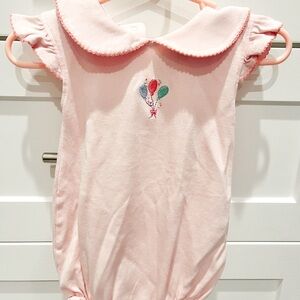 TBBC 18/24m Pink Romper with Balloon Embroidery